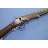 Belgium side lever opening .410 shotgun with 23.5 inch barrel and skeleton stock, serial no. 116 (