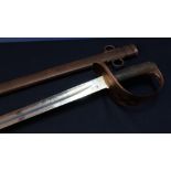 British 1885 patterned Cavalry troopers sword with 34 inch blade with various stamped markings