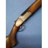 Castellani Game Gun (Italian) over & under ejector shotgun with single selective trigger, 27 1/2