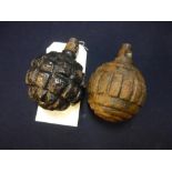 Two Kugel Hand Grenades, 1 x 1913 Model and 1 x 1915MA Model (2)