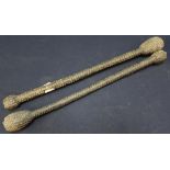 Two 19th C Bowson's persuaders/coshes (length 39cm)