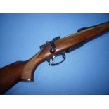 Boxed as new CZ 550 American .243 bolt action rifle, the barrel screw cut for sound moderator with
