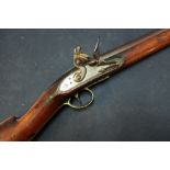 Early 19th C JN. Jones & Co 14 bore flintlock fouling gun with 32 inch barrel, complete with