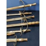 Group of quality reproduction/re-enactment medieval style swords, short swords and daggers, some