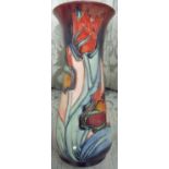 Moorcroft Red Tulip vase (21cm high)