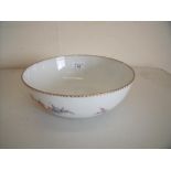 Dresden ceramic bowl with floral and gilt detail (diameter 24cm)