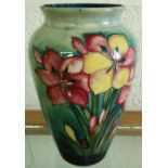 Signed WM Moorcroft vase 'Spring Flowers' (22cm high)