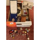 Selection of masonic items including cased Past Presidenta, Smethwick Chamber of Trade, gilt and