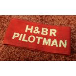 Cloth armband for H & BR Pilotman with twin leather straps