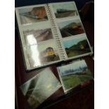 Box containing a quantity of various albums of railway related photographic prints, postcards etc,