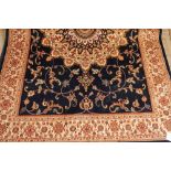 Blue ground Keshan rug (190cm x 140cm)