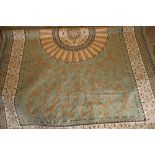 Green ground Abusson carpet (230cm x 160cm)