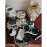 Selection of Portmeirion Botanical Garden ceramics including tureen, butter dish, vase, selection of