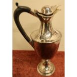 Silver plated Western Ross Coursing Club 1870 presentation ewer shaped jug on turned base
