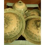 Part Copeland Spode dinner service comprising of tureens, dinner plates etc