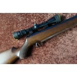 Webley Patriot .25 break barrel air rifle with moderated barrel, fitted with Nikko Sterling Gold