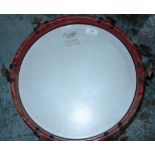 BUF 'Parade Batter', brass carcass stamped Olympic, snare drum (diameter 37cm)
