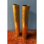 Pair of 76MM M26 shell casings dated 1944