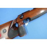 Anschutz bolt action .22 target rifle (section 1 certificate required), in wooden case with