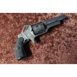 American 5 shot rim-fire revolver by C. S. Shattuck with 2 1/2 inch octagonal barrel named to the