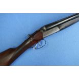 12 bore side by side ejector shotgun by W. J. Jeffery & Co Ltd with 29 inch barrels, choke 1/4 & 3/