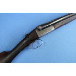 T Stensby & Co 12 bore side by side ejector shotgun with 26 inch barrels, choke IC & 1/2, with 15