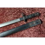 Remington 1913 bayonet with 17 inch blade marked 1913 3 17Remington, with broad arrow mark CCA,