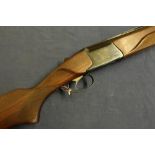 Baikel 12 bore over and under ejector shotgun with 27 1/2 inch barrels and 13 3/4 inch pistol grip