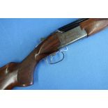 Browning 325 12 bore over & under single trigger ejector shotgun with raised top vented rib, 32 inch