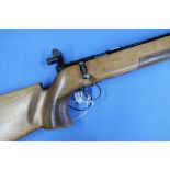 Vostock bolt action .22 target rifle serial no. m1071 with aperture rear sight tunnel foresight (