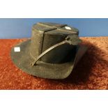 Unusual iron sailors type hat with nasal bar and side fold