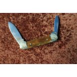 Two bladed Rough Rider pocket knife