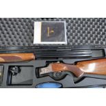 Cased Browning B525 Game Right 12 bore over & under single trigger ejector shotgun with 28 inch