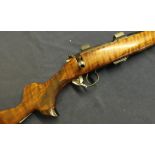 CZ Brno bolt action .22 Mod 2 rifle with 5 shot detachable magazine, serial no. 136674, with unusual