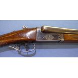 Zabala-LP7112 bore side by side shotgun with 27 3/4inch barrels and 14 1/4inch straight through