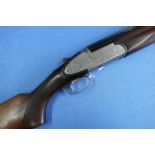 Rizzini 12 bore over & under single trigger ejector shotgun with engraved side plated action, 27