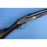 12 bore W. J. Jeffery & Co side by side side-lock ejector shotgun with 28 inch barrels, choke