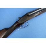 12 Bore side by side side-lock ejector shotgun by Perkes Adams London with 28 3/4 inch barrels