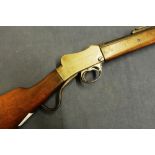 .310 BSA Cadet rifle by W W Greener, full stocks with under lever action, serial no. 7497 (