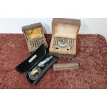 Moor & Wright micrometer, two cased sets of collets and one loose