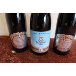 Two bottles of Pieroth Platinum 1997 Riesling wine and a Royal Hospital Chelsea bottle of wine (3)