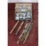 A Favorite Swiss made small precision lathe (boxed), a small selection of cutters etc