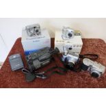 Large collection of various video recording equipment, bags, accessories etc