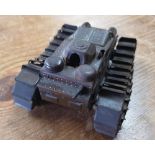 Early clockwork WWI style tank (no key)