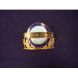 Gilt metal and enamel London Transport Instructors cap badge