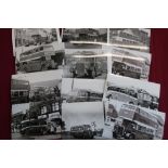 Box containing a large quantity of various black and white photographs and photographic prints of