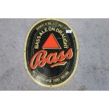 Oval enamel advertising sign for Bass Ale (36cm x 45.5cm)