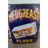 Enamel advertising sign for Redbreast Flake (tobacco) (61cm x 91.5cm)