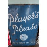 Enamel advertising sign for Players Please Players Navy Cut Tobacco (56cm x 86cm)