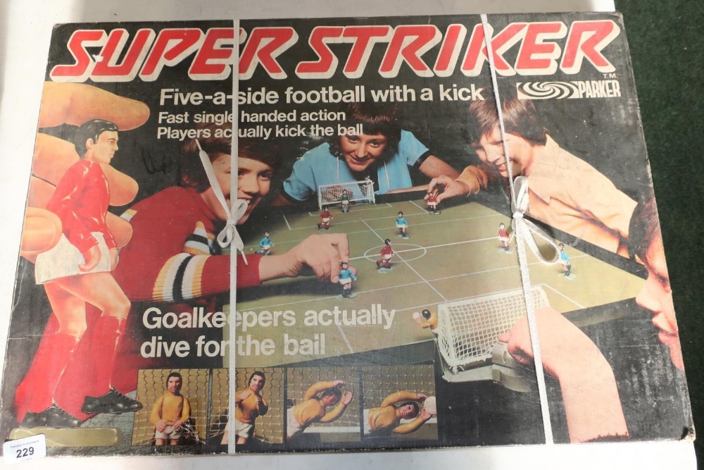 Parker boxed Super Striker football set